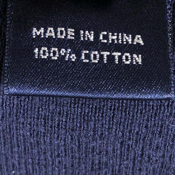 Ralph Lauren RALPH LAUREN SPORT V-neck cotton vest, women's size M (approx.) cotton navy blue type Vintage Second Hand
