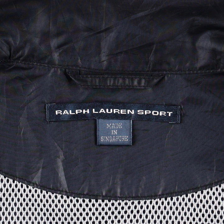 Ralph Lauren RALPH LAUREN SPORT Warm-up Vest, Women's Size L (approx.) polyester navy blue type Vintage Second Hand