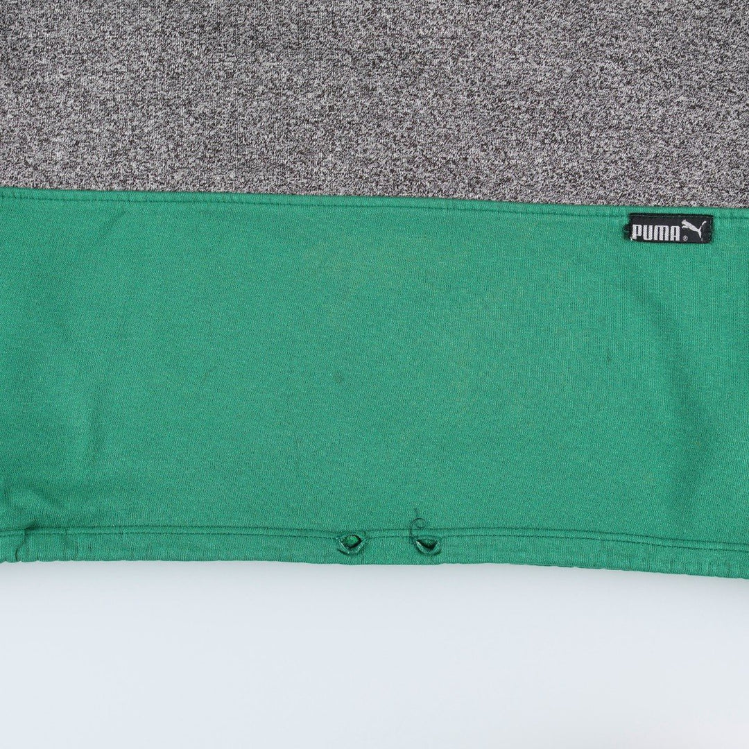 Vintage 70s-80'S Puma Half-Zip Sweatshirt, Made in France, Men's Size M (approx.) acrylic gray type Vintage Second Hand