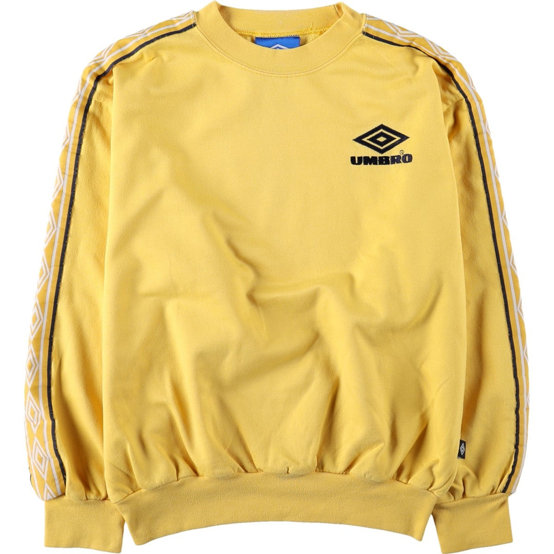 90'S Umbro Blue Tag Logo Sweatshirt, Men's Size L (approx.), Vintage cotton yellow type Vintage Second Hand