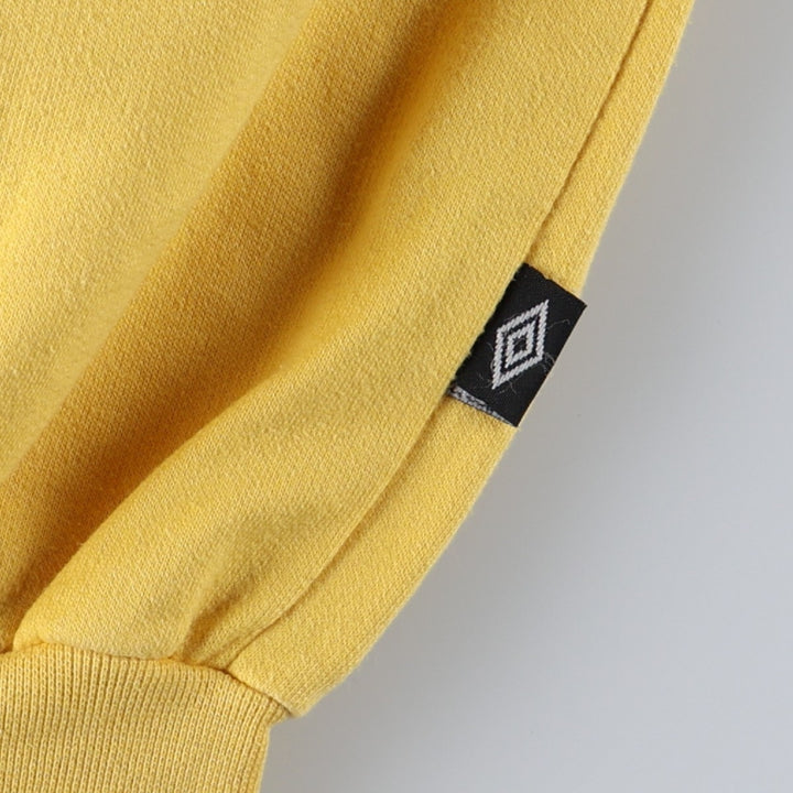 90'S Umbro Blue Tag Logo Sweatshirt, Men's Size L (approx.), Vintage cotton yellow type Vintage Second Hand