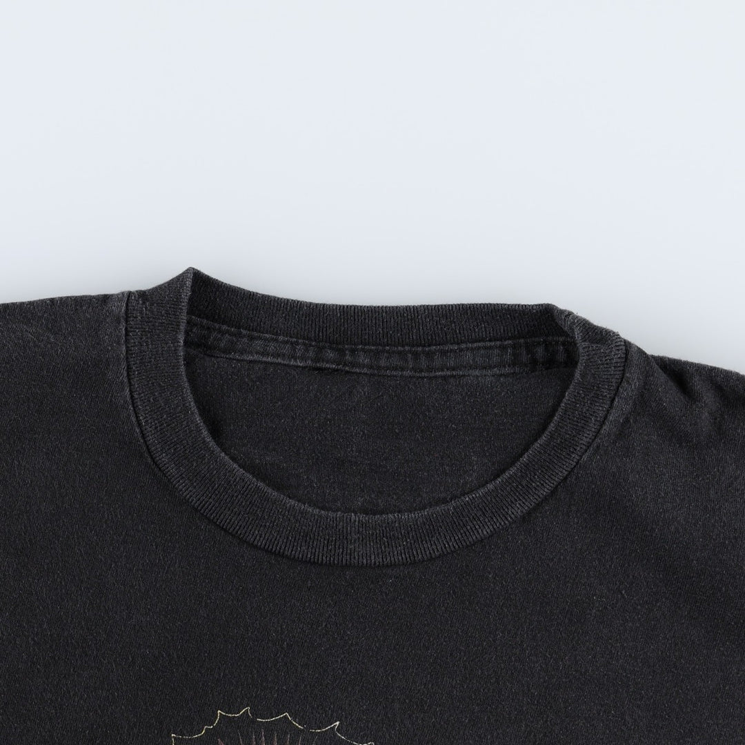 Our Lady of Guadalupe print T-shirt, women's size L (approx.) unclear black type Vintage Second Hand