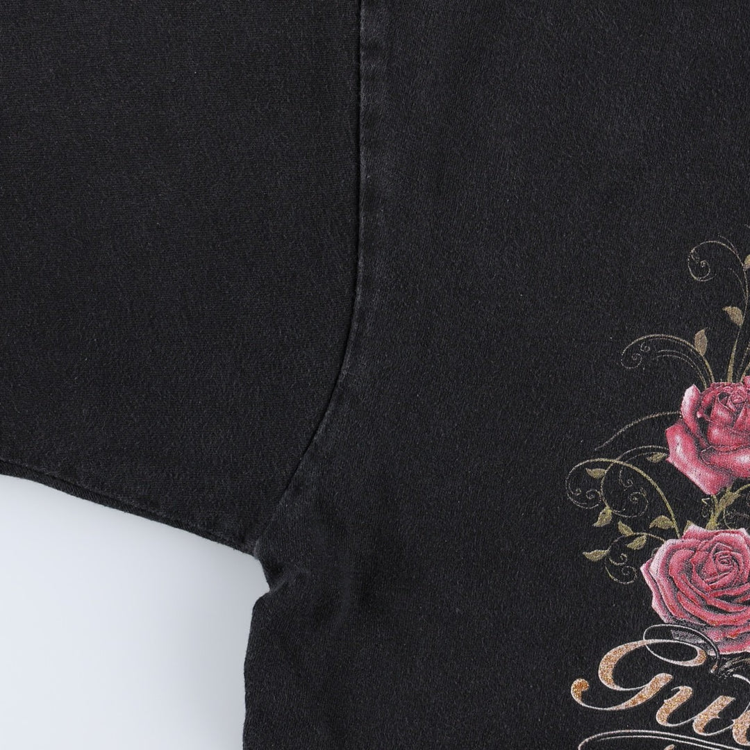 Our Lady of Guadalupe print T-shirt, women's size L (approx.) unclear black type Vintage Second Hand