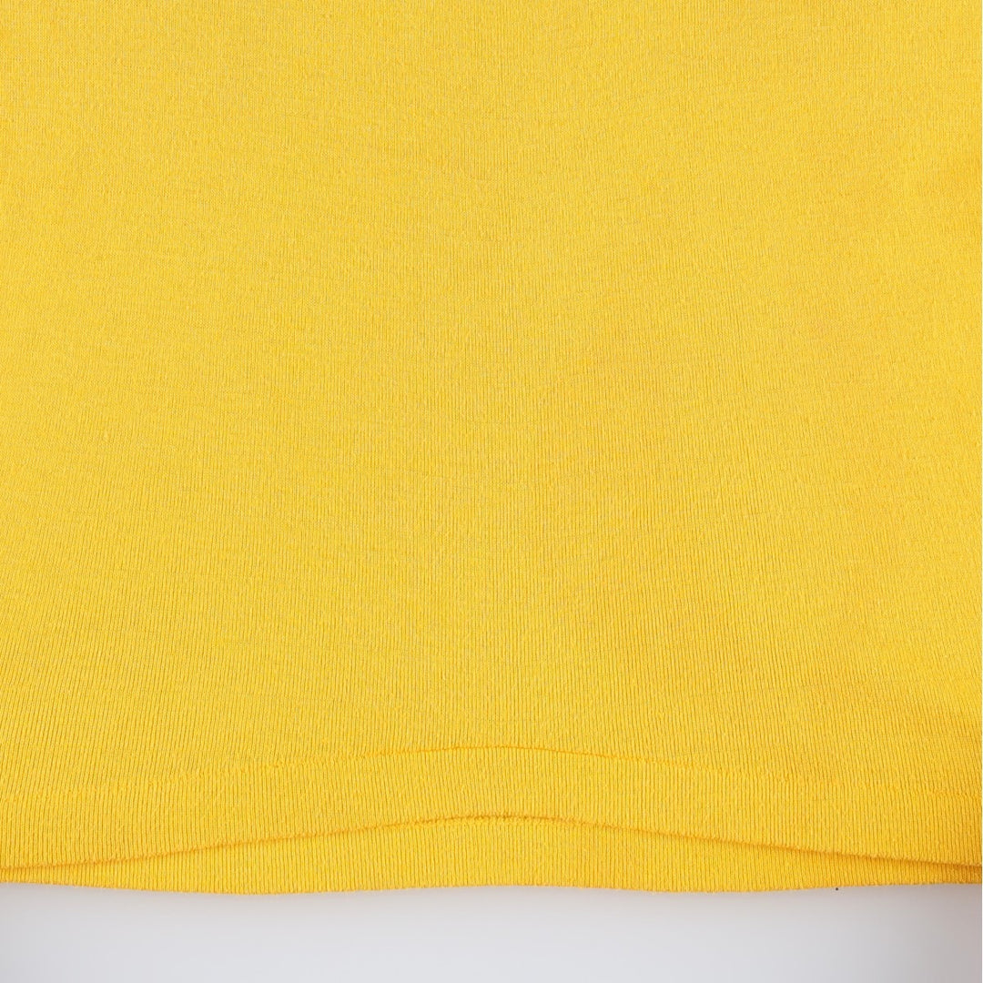~80'S Sportsman Smile Print T-Shirt, Women's Size S (Equivalent), Vintage unclear yellow type Vintage Second Hand