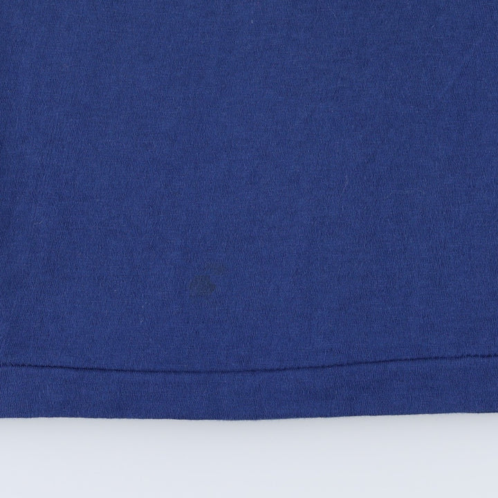 ~80'S TIGER BRAND Print T-Shirt, Made in Canada, Women's Size S (approx.) cotton navy blue type Vintage Second Hand