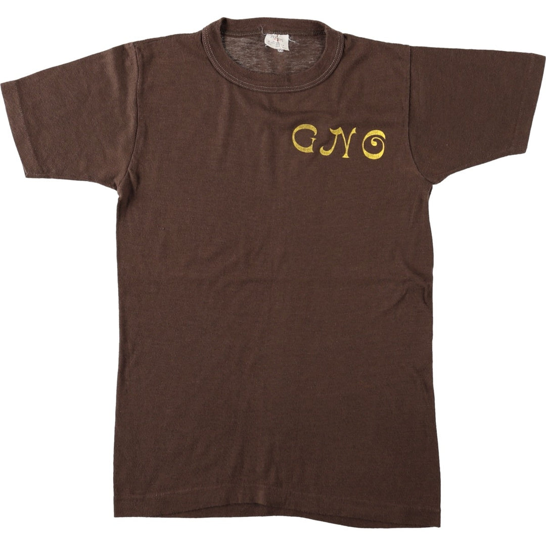 ~90'S Penmans Print T-Shirt, Women's Size S (approx.), Vintage polyester brown type Vintage Second Hand