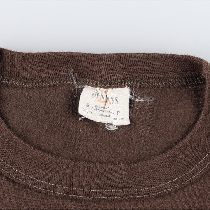 ~90'S Penmans Print T-Shirt, Women's Size S (approx.), Vintage polyester brown type Vintage Second Hand