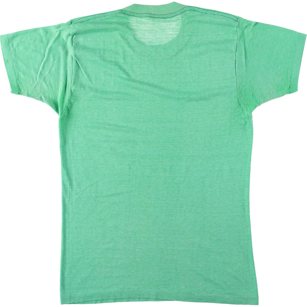~90'S Print T-shirt, Made in USA, Women's Size M (approx.), Vintage polyester green type Vintage Second Hand