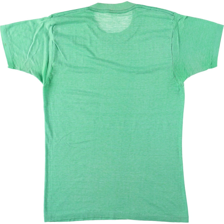~90'S Print T-shirt, Made in USA, Women's Size M (approx.), Vintage polyester green type Vintage Second Hand