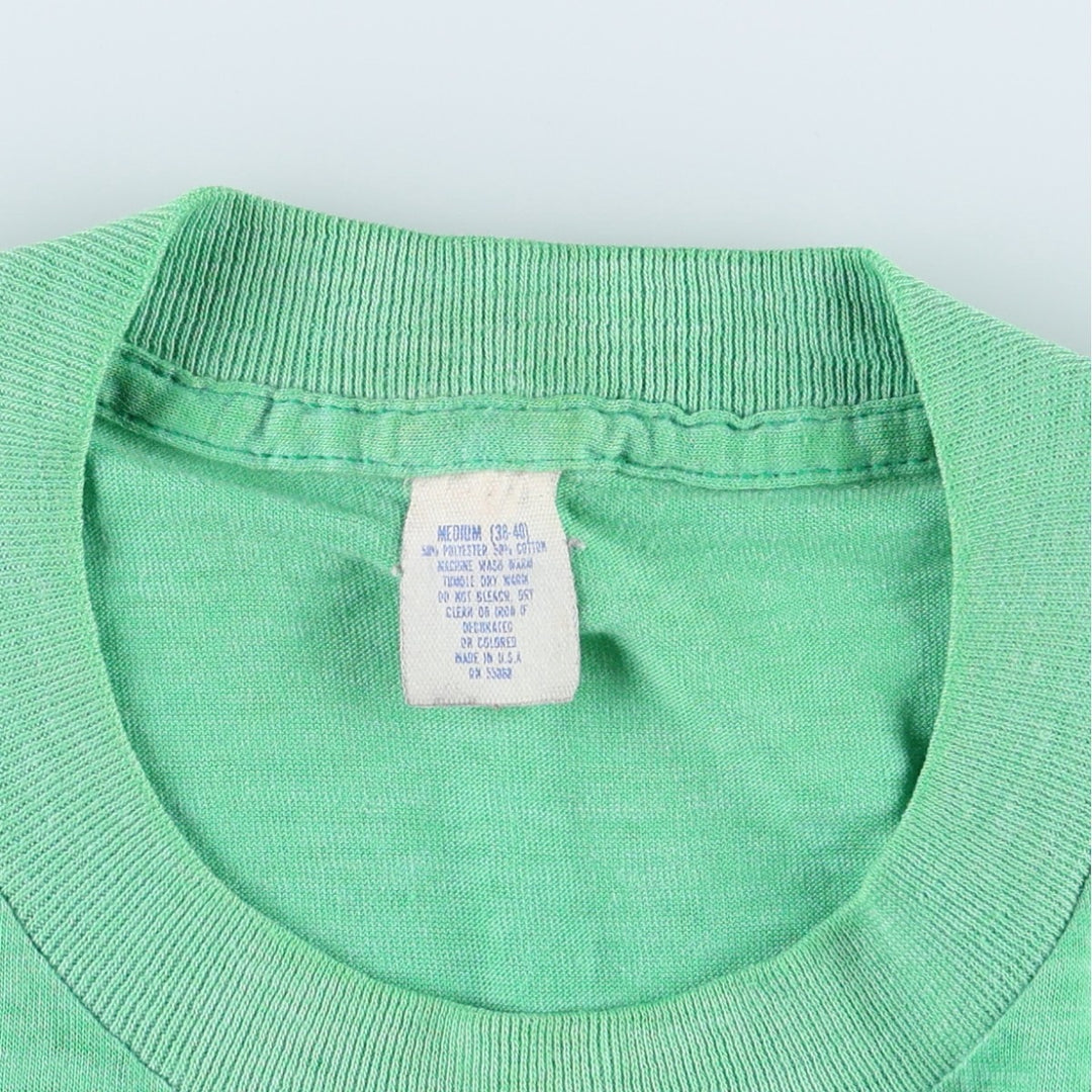 ~90'S Print T-shirt, Made in USA, Women's Size M (approx.), Vintage polyester green type Vintage Second Hand