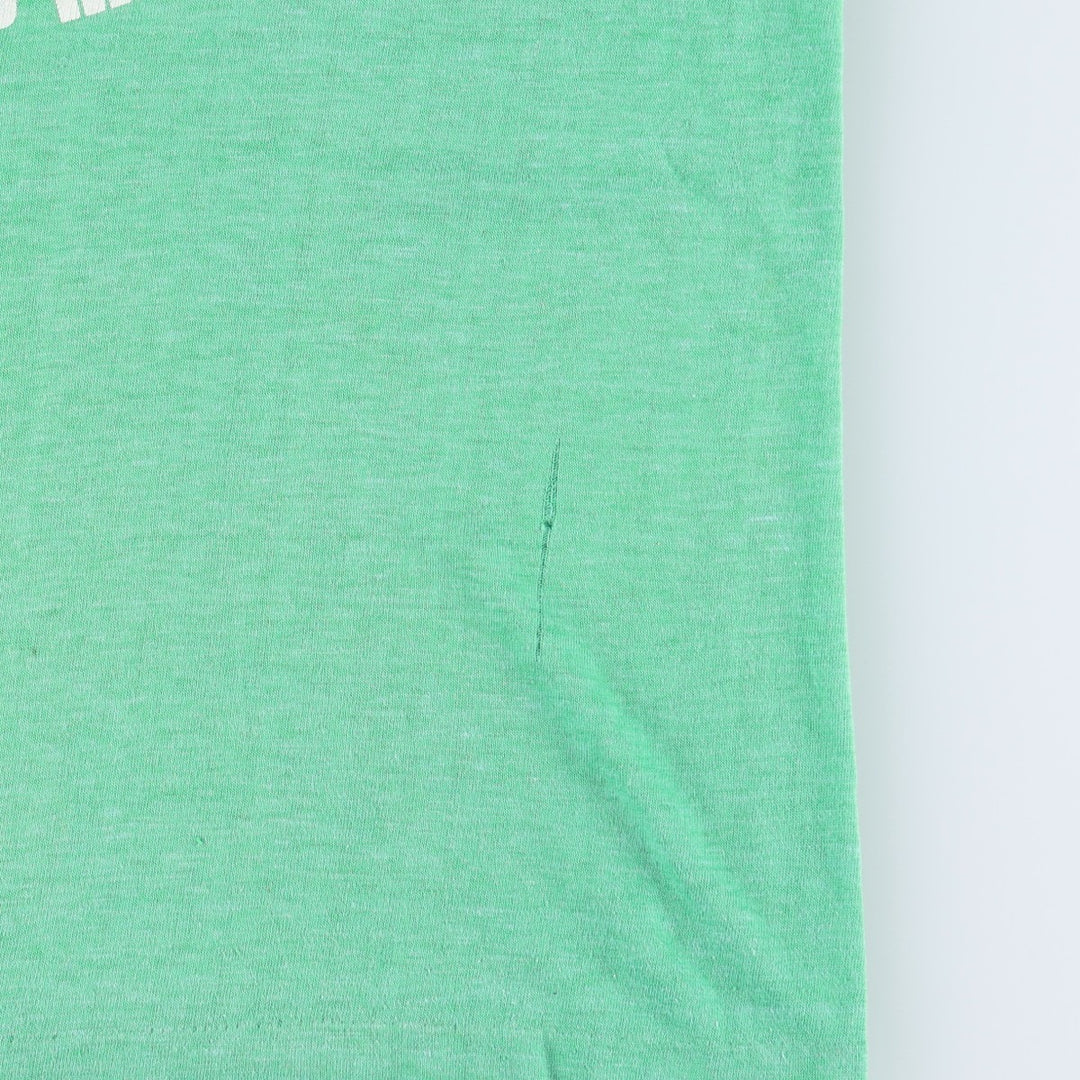 ~90'S Print T-shirt, Made in USA, Women's Size M (approx.), Vintage polyester green type Vintage Second Hand