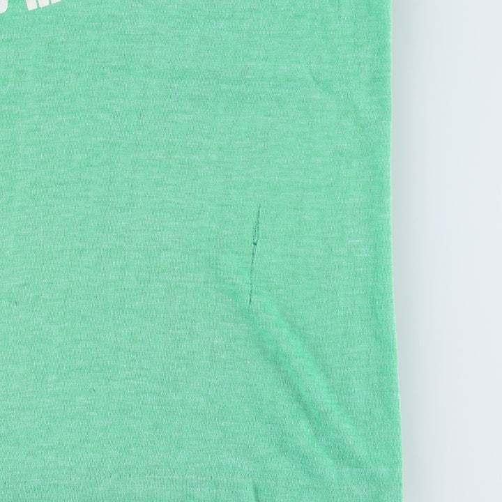 ~90'S Print T-shirt, Made in USA, Women's Size M (approx.), Vintage polyester green type Vintage Second Hand