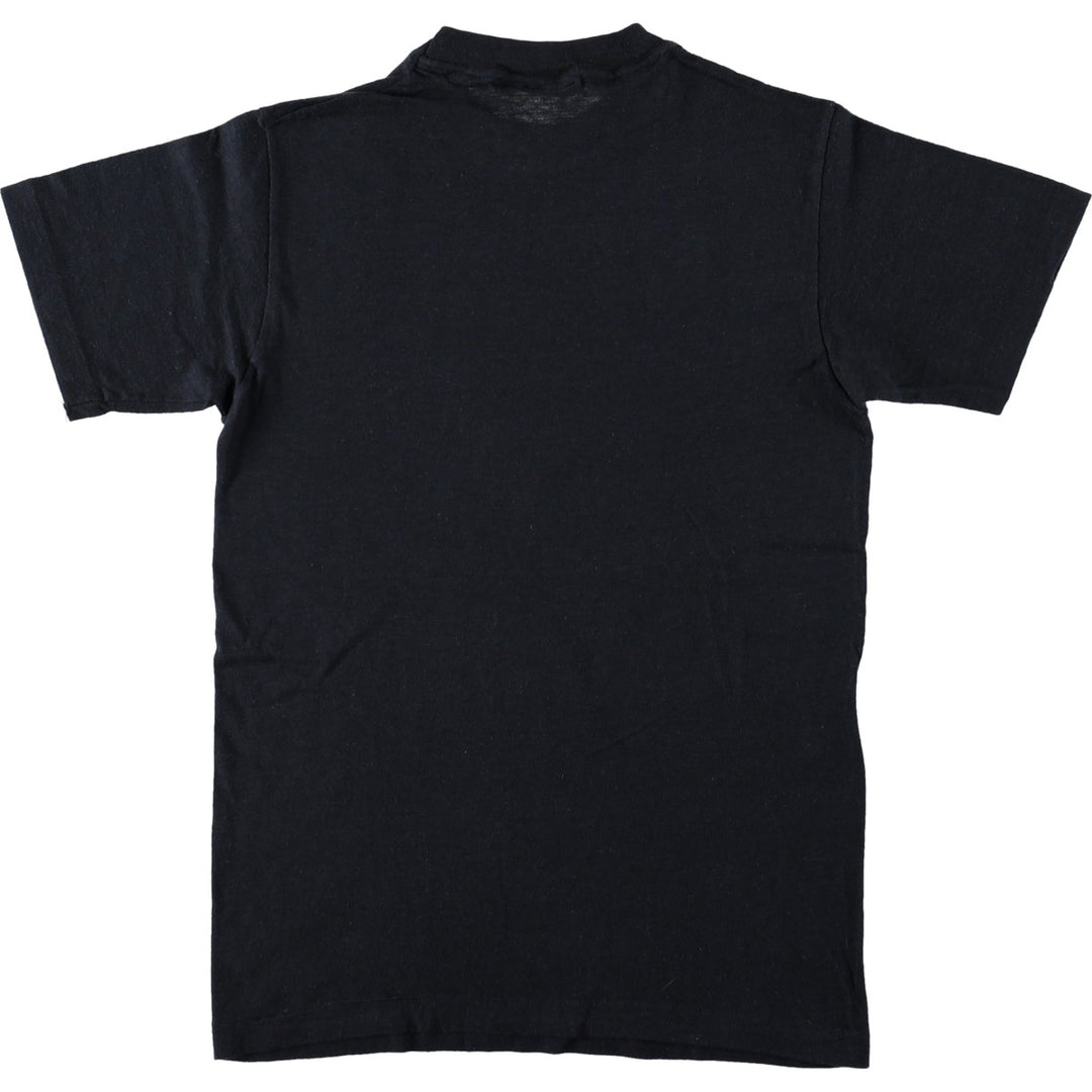 70'S Hanes Print T-Shirt, Made in USA, Women's Size S (Equivalent), Vintage cotton black type Vintage Second Hand