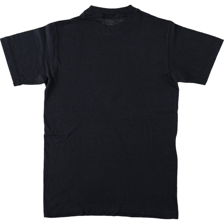 70'S Hanes Print T-Shirt, Made in USA, Women's Size S (Equivalent), Vintage cotton black type Vintage Second Hand