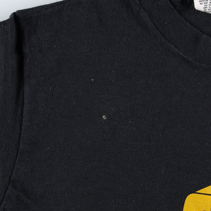 70'S Hanes Print T-Shirt, Made in USA, Women's Size S (Equivalent), Vintage cotton black type Vintage Second Hand