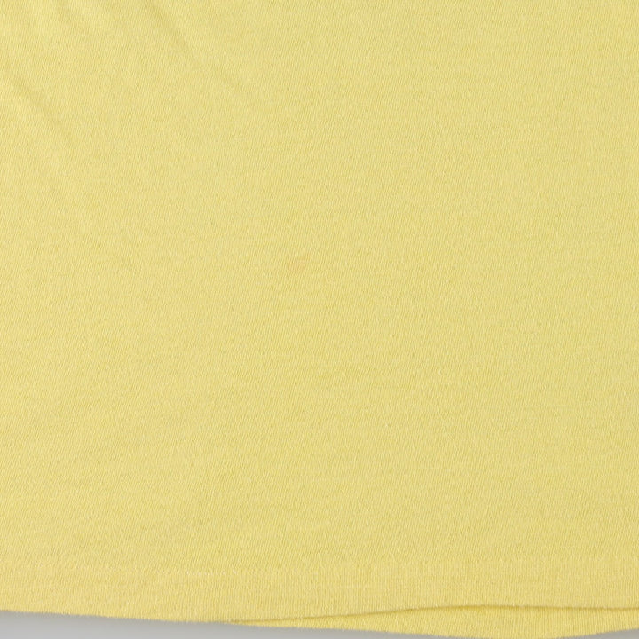 80'S Hanes Print T-Shirt, Made in USA, Women's Size M (approx.), Vintage cotton yellow type Vintage Second Hand