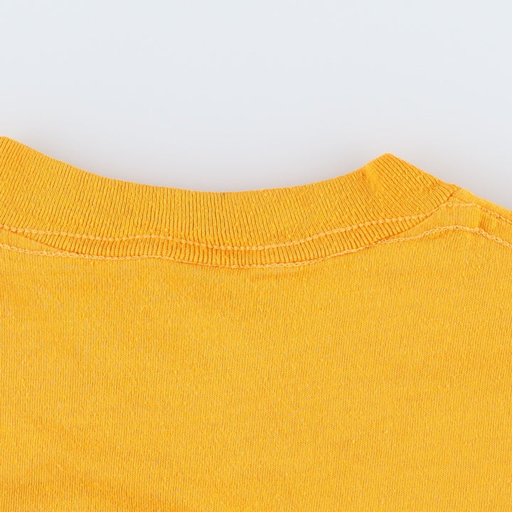 80'S Velva Sheen Print T-Shirt, Made in USA, Women's Size S (Equivalent), Vintage polyester yellow type Vintage Second Hand