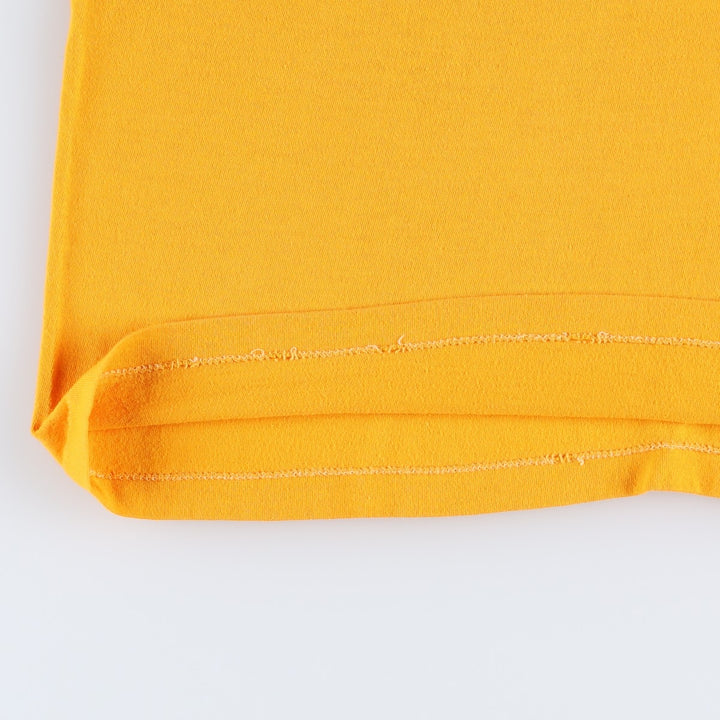 80'S Velva Sheen Print T-Shirt, Made in USA, Women's Size S (Equivalent), Vintage polyester yellow type Vintage Second Hand
