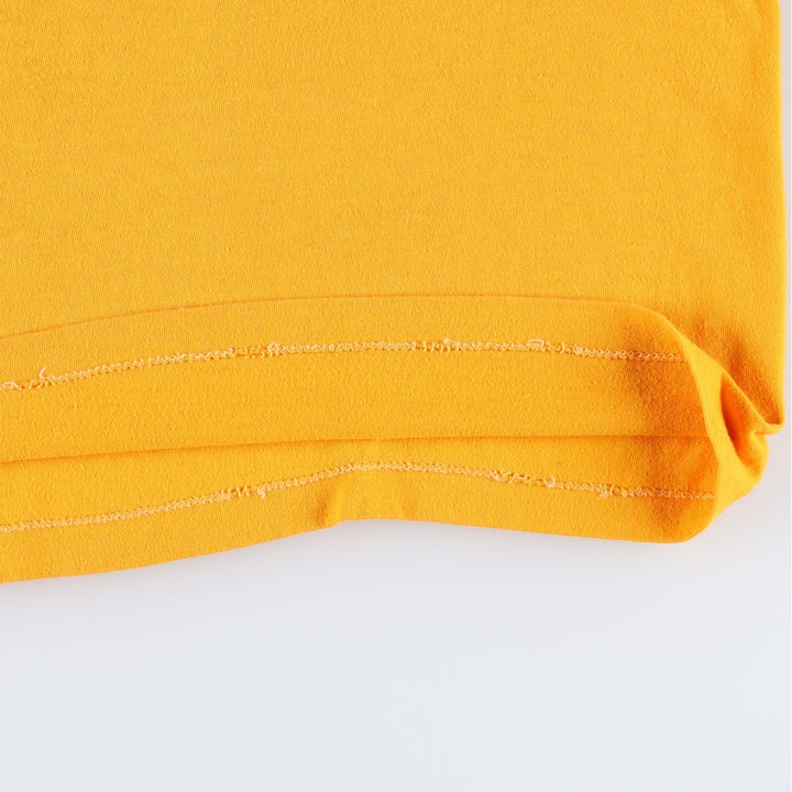 80'S Velva Sheen Print T-Shirt, Made in USA, Women's Size S (Equivalent), Vintage polyester yellow type Vintage Second Hand