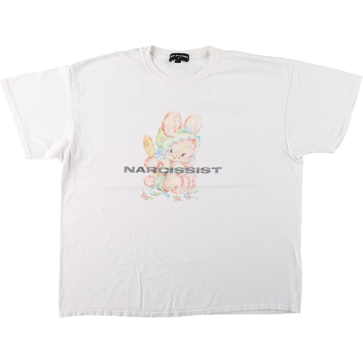 NEW girl ORDER Print T-shirt, Made in the UK, Women's XXL equivalent. unclear white type Vintage Second Hand