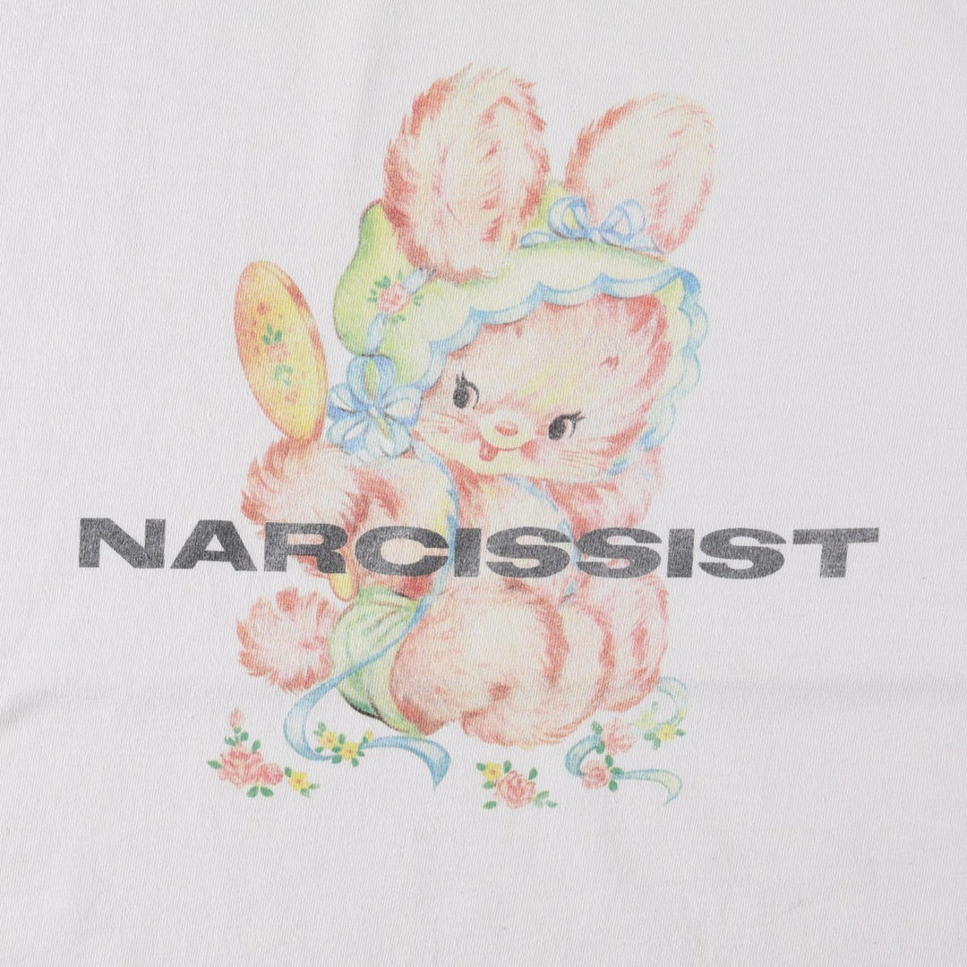 NEW girl ORDER Print T-shirt, Made in the UK, Women's XXL equivalent. unclear white type Vintage Second Hand