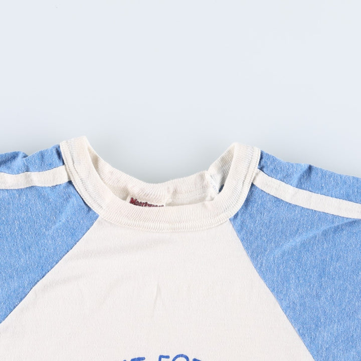 Moorewear Printed T-Shirt, Made in USA, Women's Size XS (Equivalent), Vintage unclear white type Vintage Second Hand