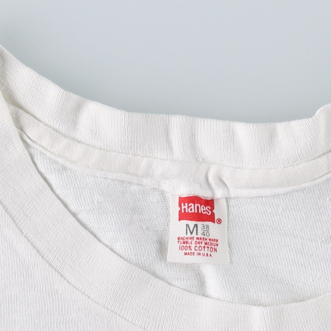 80'S Hanes Beethoven T-shirt, Made in USA, Men's Size M (approx.), Vintage cotton white type Vintage Second Hand