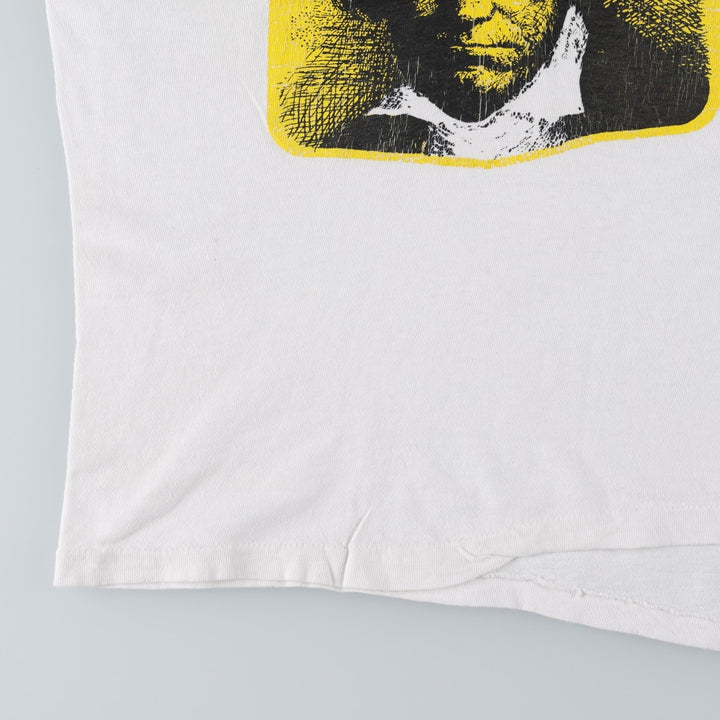80'S Hanes Beethoven T-shirt, Made in USA, Men's Size M (approx.), Vintage cotton white type Vintage Second Hand