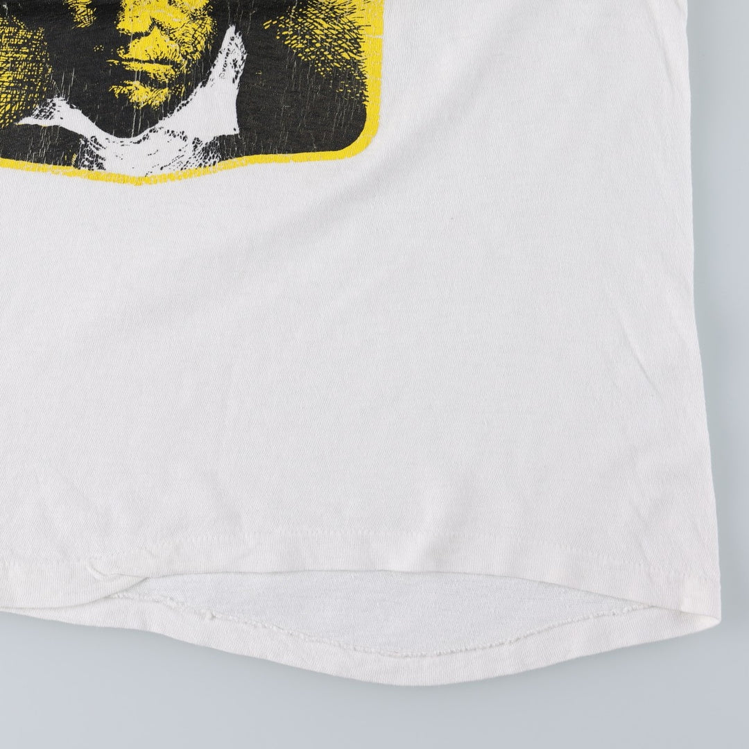80'S Hanes Beethoven T-shirt, Made in USA, Men's Size M (approx.), Vintage cotton white type Vintage Second Hand