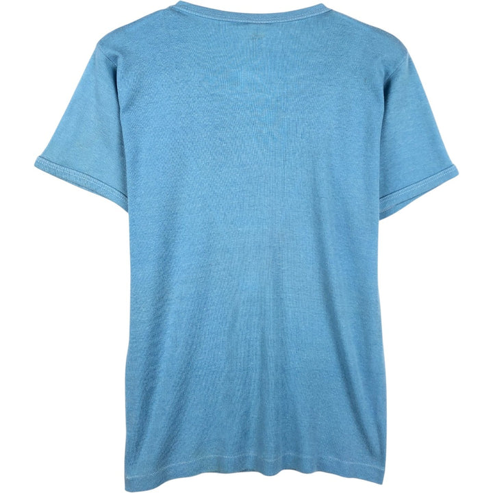 Message print T-shirt, women's size M (approx.), vintage. unclear Blue type light blue Vintage Second Hand