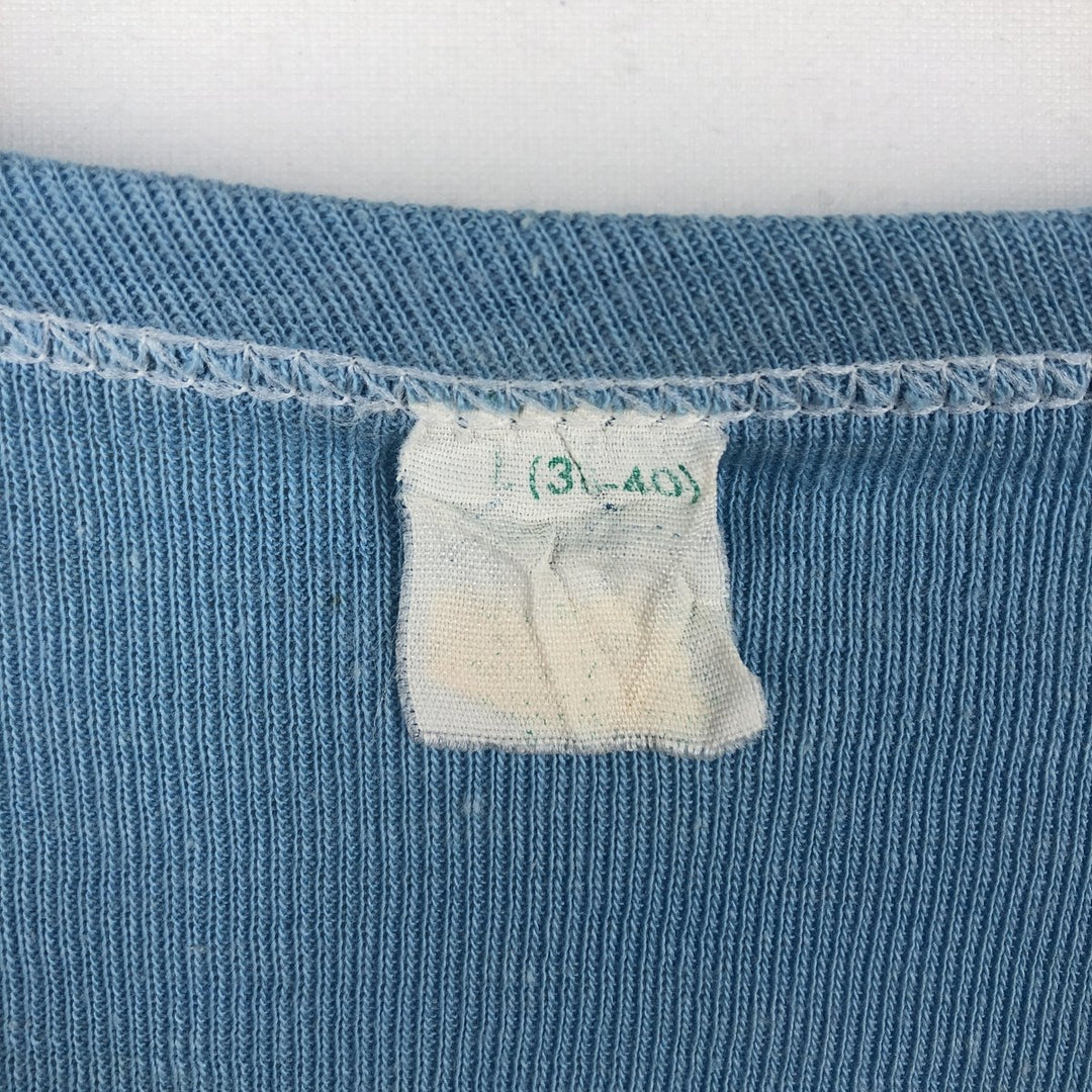 Message print T-shirt, women's size M (approx.), vintage. unclear Blue type light blue Vintage Second Hand