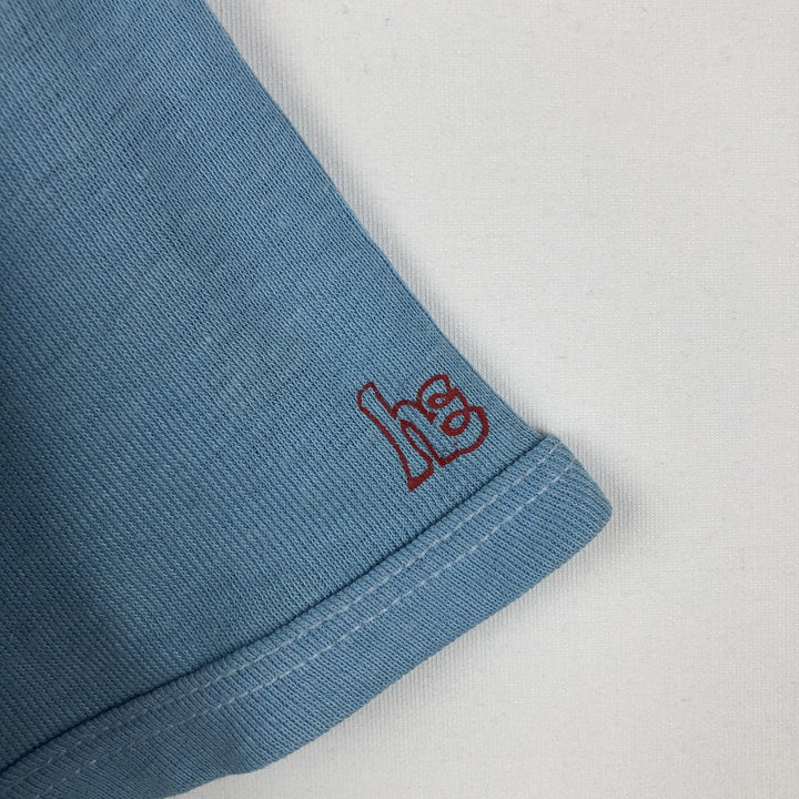 Message print T-shirt, women's size M (approx.), vintage. unclear Blue type light blue Vintage Second Hand