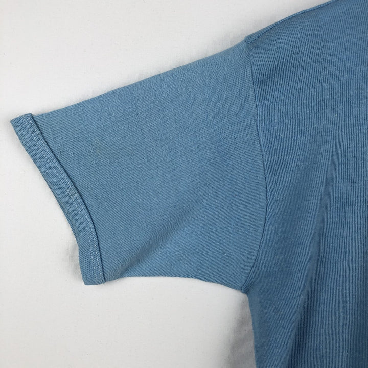 Message print T-shirt, women's size M (approx.), vintage. unclear Blue type light blue Vintage Second Hand