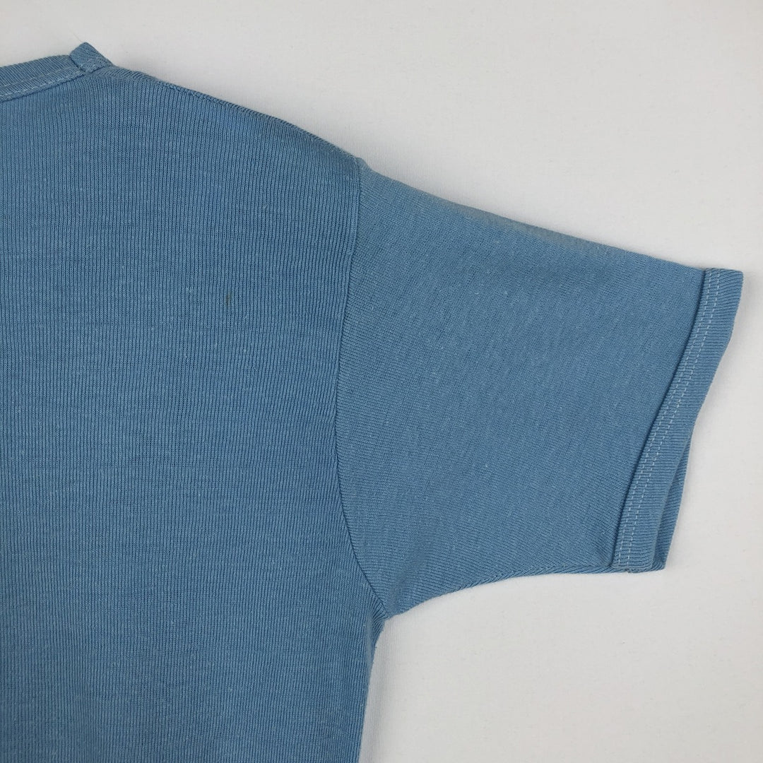 Message print T-shirt, women's size M (approx.), vintage. unclear Blue type light blue Vintage Second Hand