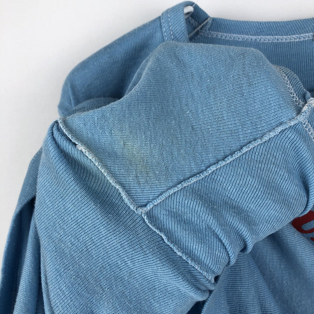Message print T-shirt, women's size M (approx.), vintage. unclear Blue type light blue Vintage Second Hand