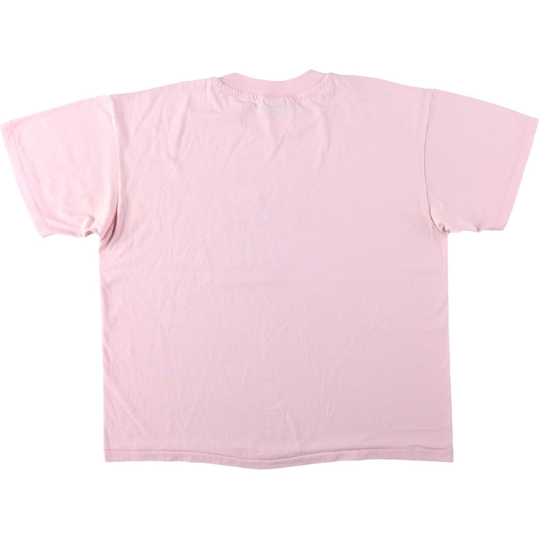 90'S Hanes HEAVYWEIGHT 50 cotton pink type Vintage Second Hand