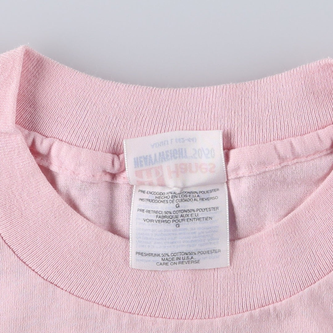 90'S Hanes HEAVYWEIGHT 50 cotton pink type Vintage Second Hand