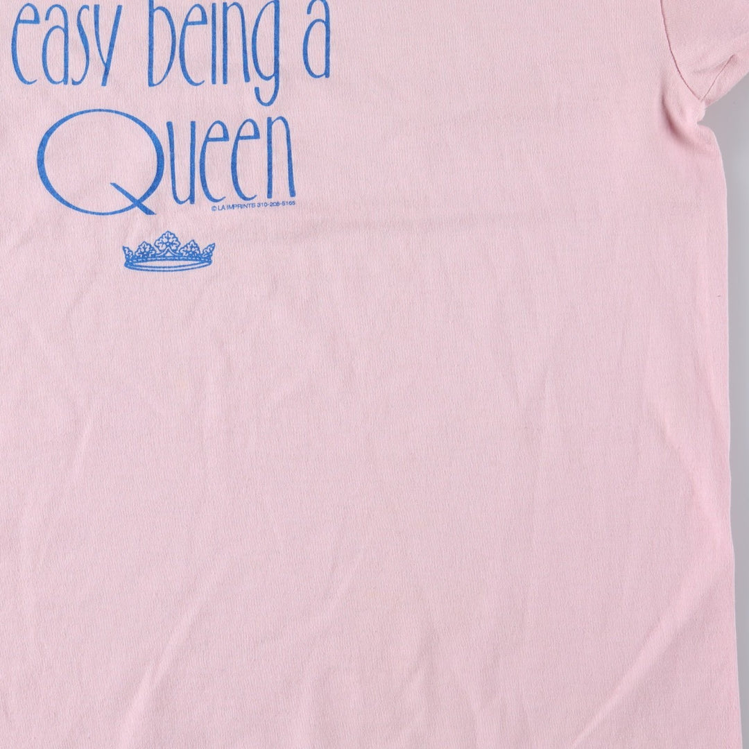 90'S Hanes HEAVYWEIGHT 50 cotton pink type Vintage Second Hand