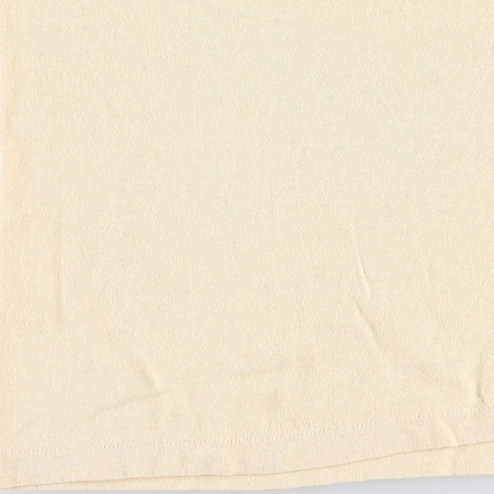 80'S Hanes Message Print T-Shirt, Made in USA, Women's Size M (Equivalent), Vintage cotton yellow type Vintage Second Hand