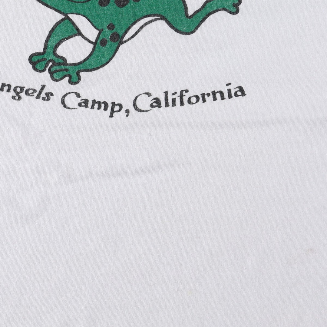 90'S Hanes ringer t-shirt, made in USA, women's size S (approx.) cotton white type Vintage Second Hand