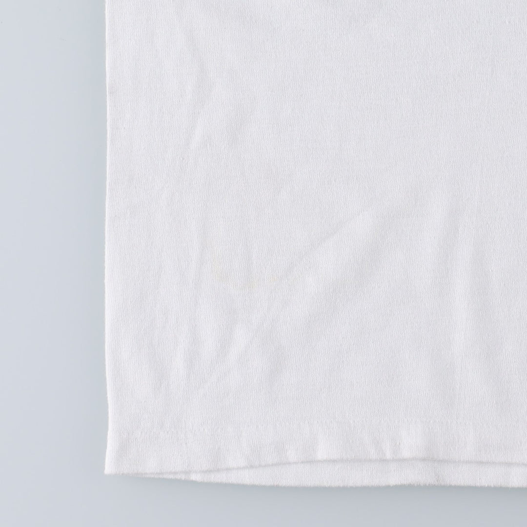 90'S Hanes ringer t-shirt, made in USA, women's size S (approx.) cotton white type Vintage Second Hand