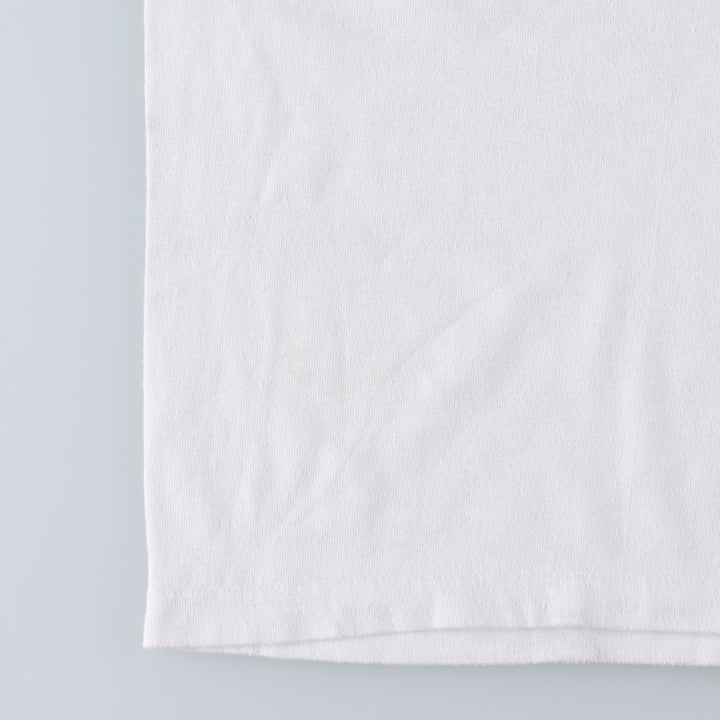 90'S Hanes ringer t-shirt, made in USA, women's size S (approx.) cotton white type Vintage Second Hand
