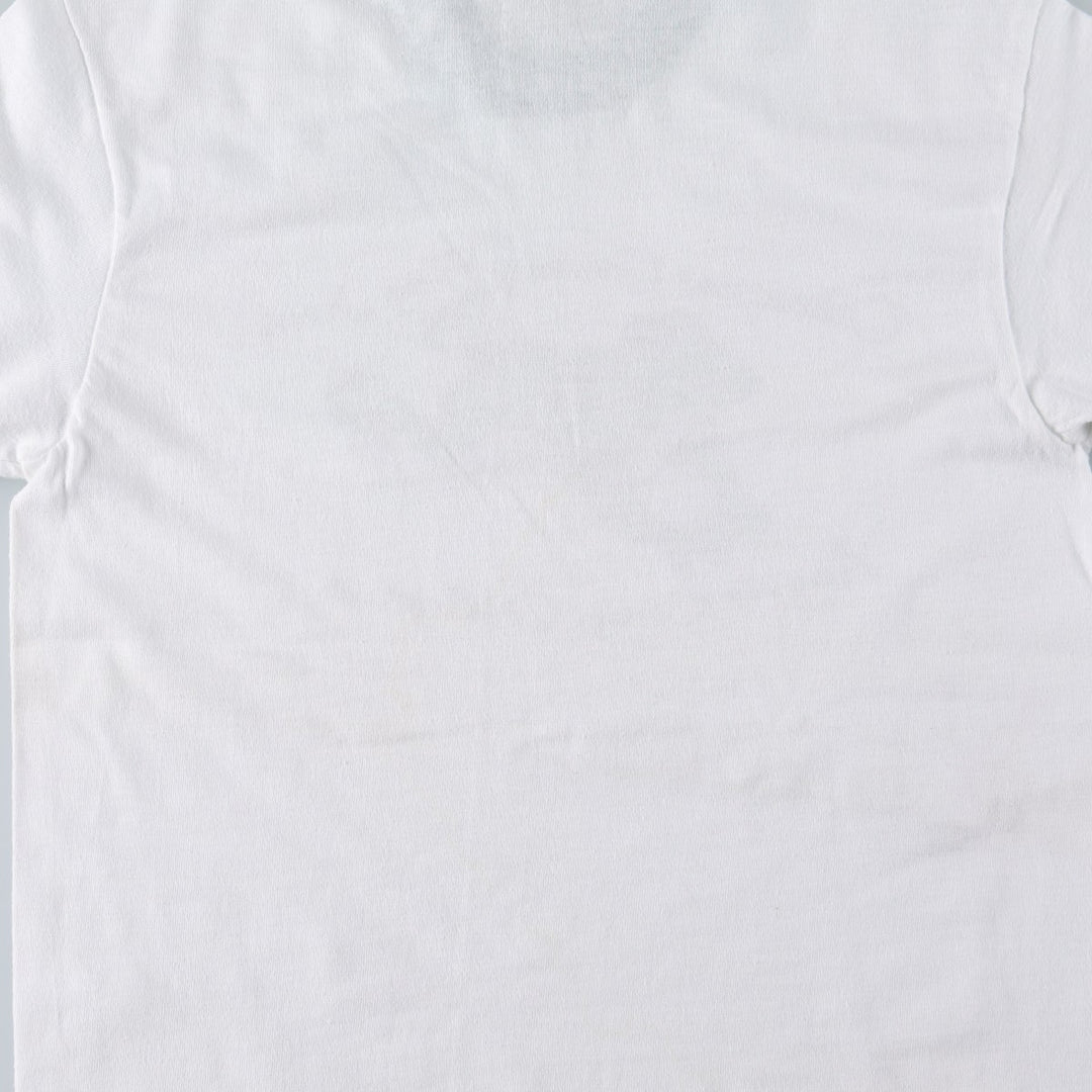 90'S Hanes ringer t-shirt, made in USA, women's size S (approx.) cotton white type Vintage Second Hand