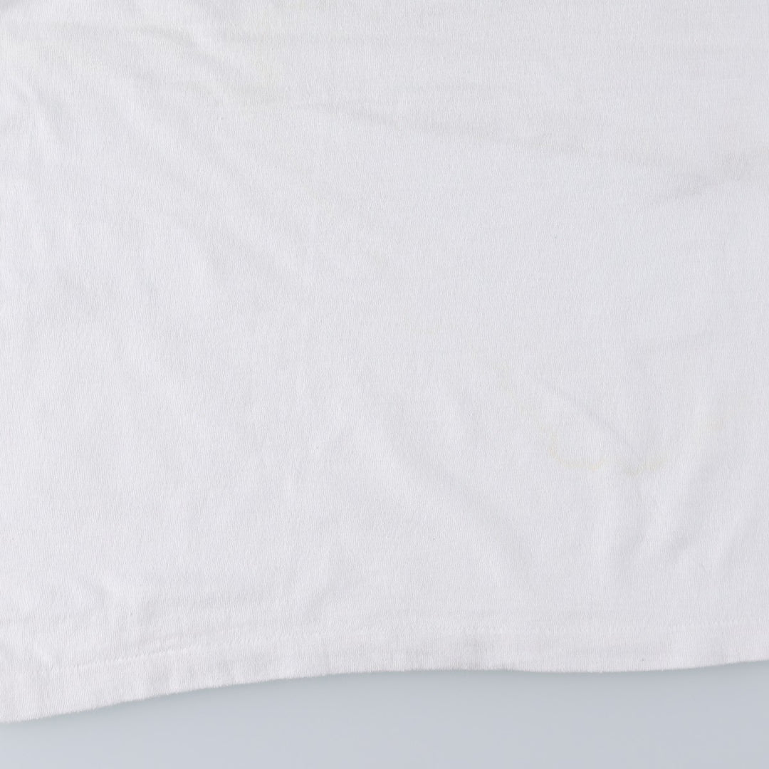 90'S Hanes ringer t-shirt, made in USA, women's size S (approx.) cotton white type Vintage Second Hand