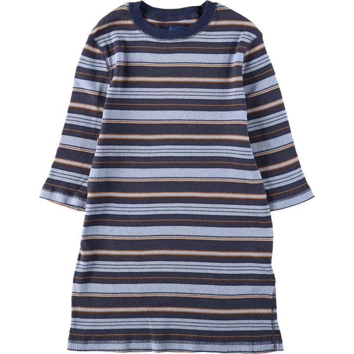Levi's MADE and CRAFTED Cashmere Blend Striped Short-Sleeve T-Shirt (Women's Size S) cotton Blue type light blue Vintage Second Hand