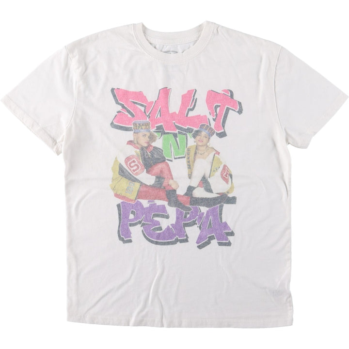 Salt-N-Pepa Wrap T-Shirt (Men's Size L) cotton white type Vintage Second Hand