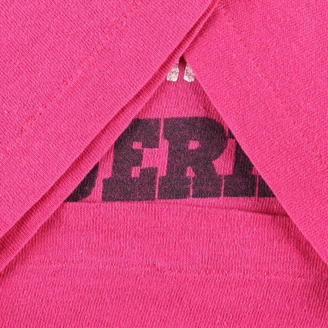 90'S Hanes Ben And Jerry's advertising T-shirt, made in USA, women's size M equivalent. cotton pink type Vintage Second Hand