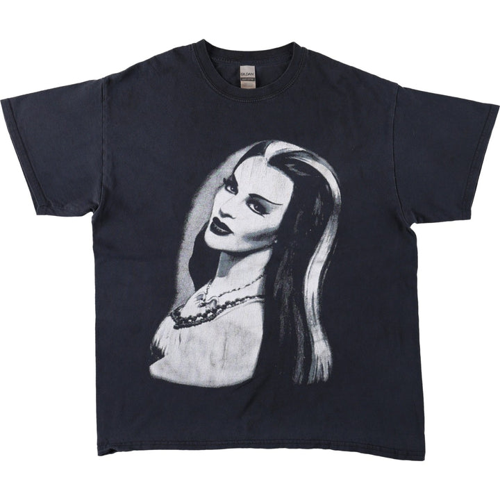 The Munsters (Lily Munster) TV Drama/Movie Movie T-Shirt, Men's Size L cotton black type Vintage Second Hand