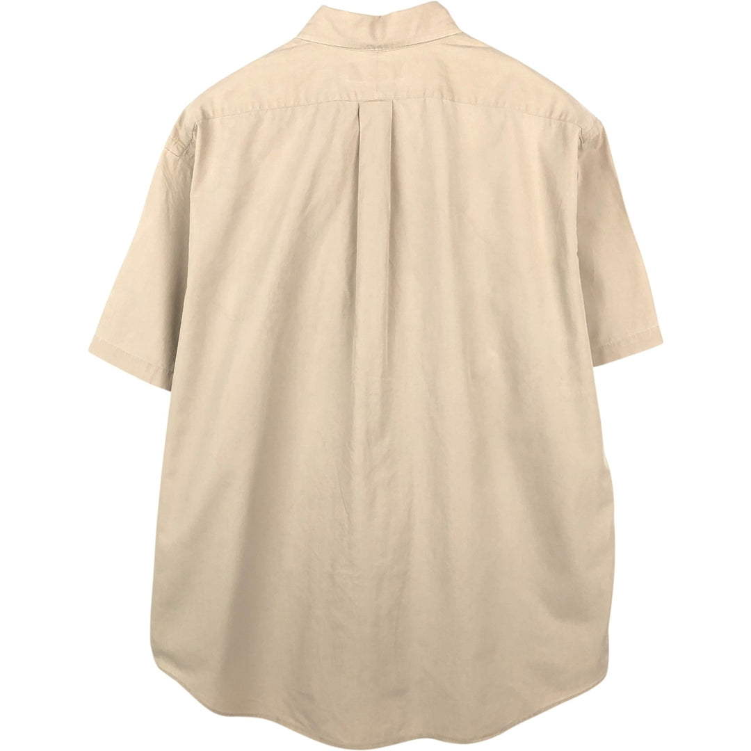 Ralph Lauren BLAKE short sleeve button down shirt, men's XL size cotton Beige type Vintage Second Hand