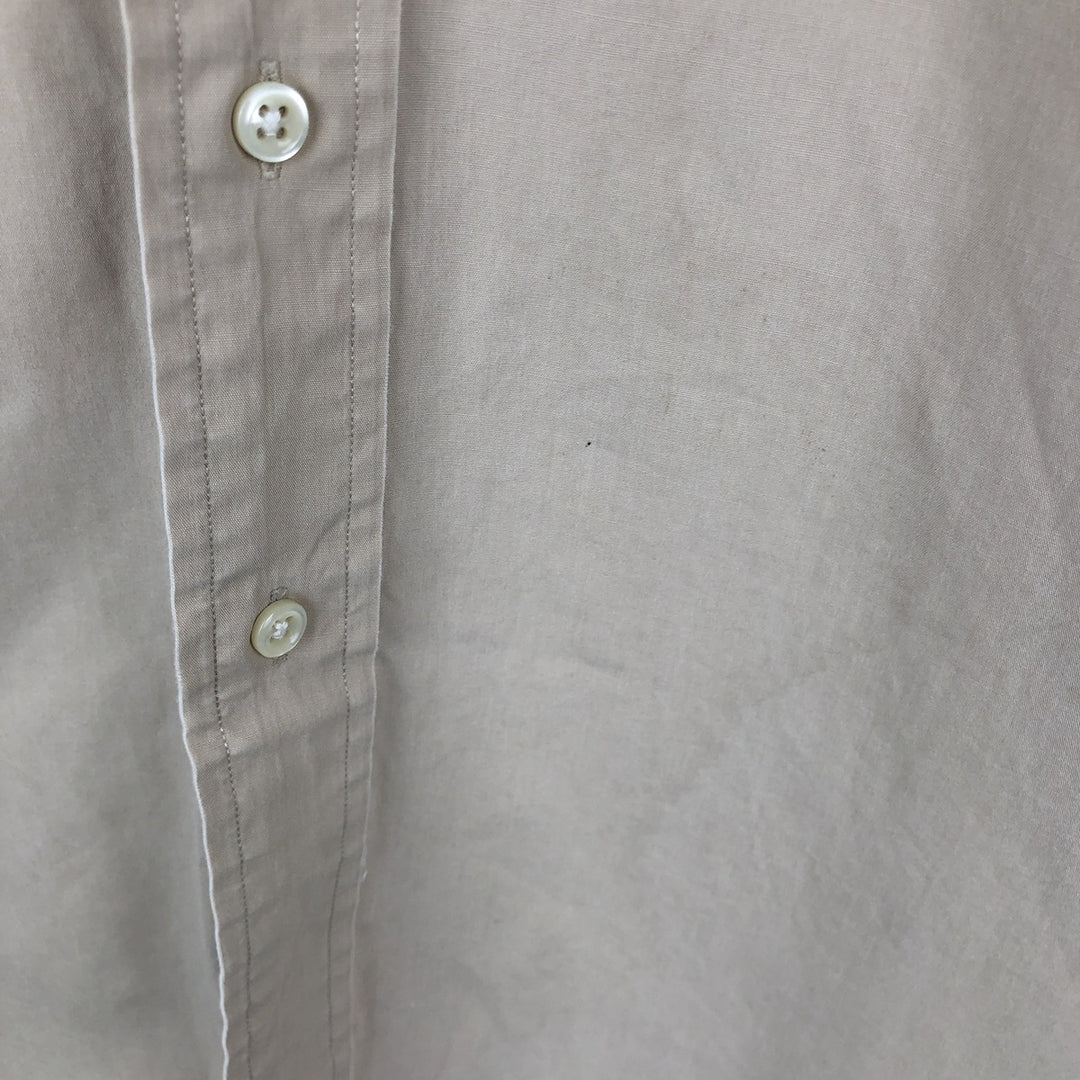 Ralph Lauren BLAKE short sleeve button down shirt, men's XL size cotton Beige type Vintage Second Hand